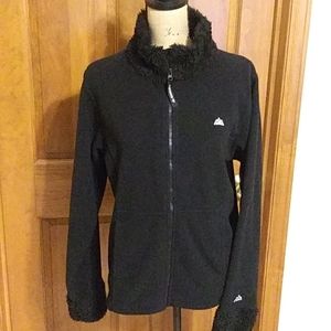 Snozu sherpa trim full zip fleece, GUC